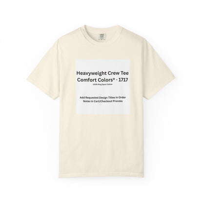 Ivory Heavyweight Crew T-Shirt — color option for any Legacy Layers cigar tee design