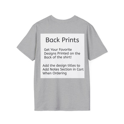Sport Grey Back Print Softstyle T-Shirt — choose any Legacy Layers cigar tee design