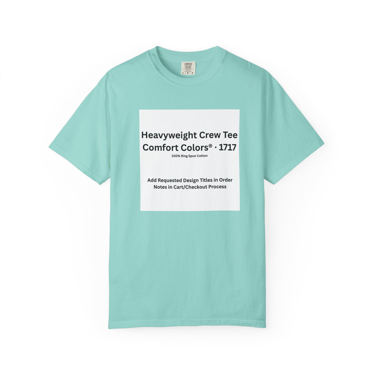 Chalky Mint Heavyweight Crew T-Shirt — color option for any Legacy Layers cigar tee design