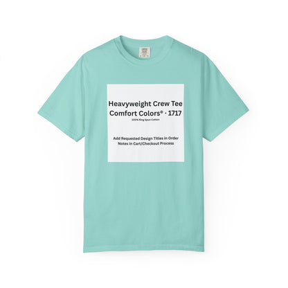 Chalky Mint Heavyweight Crew T-Shirt — color option for any Legacy Layers cigar tee design