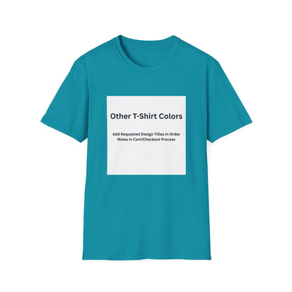 Tropical Blue Softstyle T-shirt, front — color option for any Legacy Layers cigar tee design