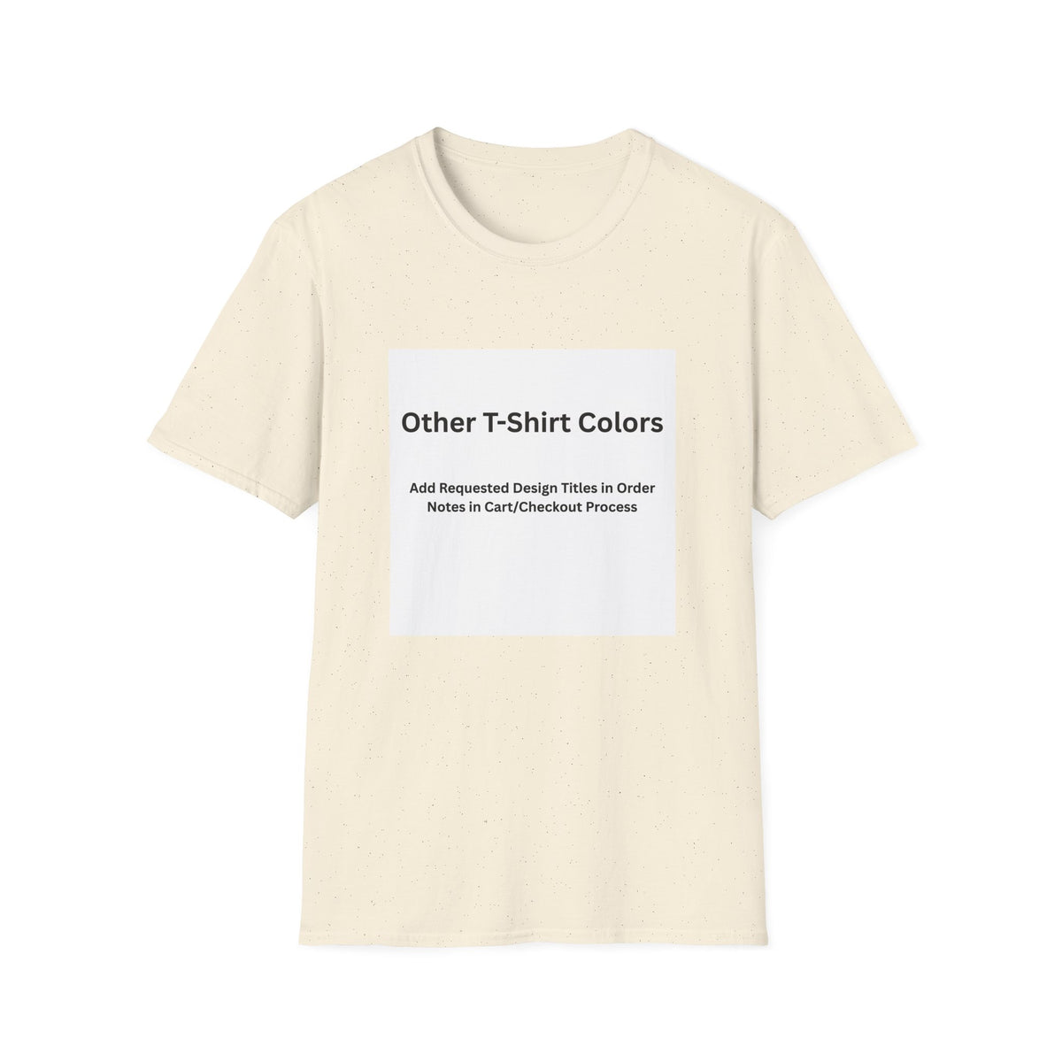 Natural Softstyle T-shirt, front — color option for any Legacy Layers cigar tee design