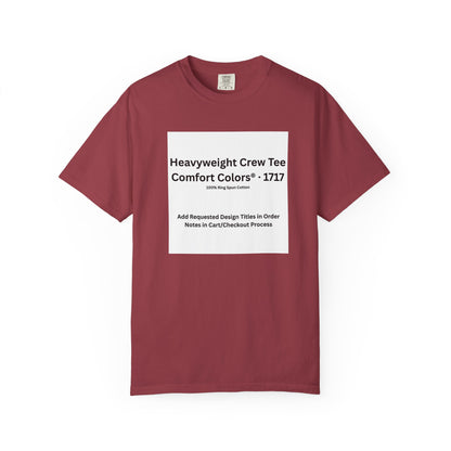 Chili Heavyweight Crew T-Shirt — color option for any Legacy Layers cigar tee design