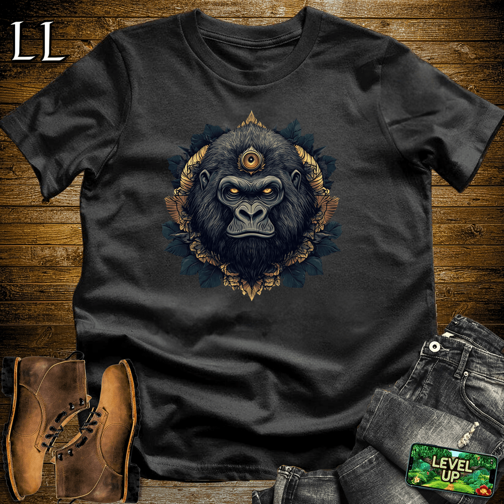 3rd Eye Gorilla Black Black | Mystic Gorilla Tee