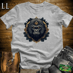 3rd Eye Gorilla Black Sport Grey | Mystic Gorilla Tee