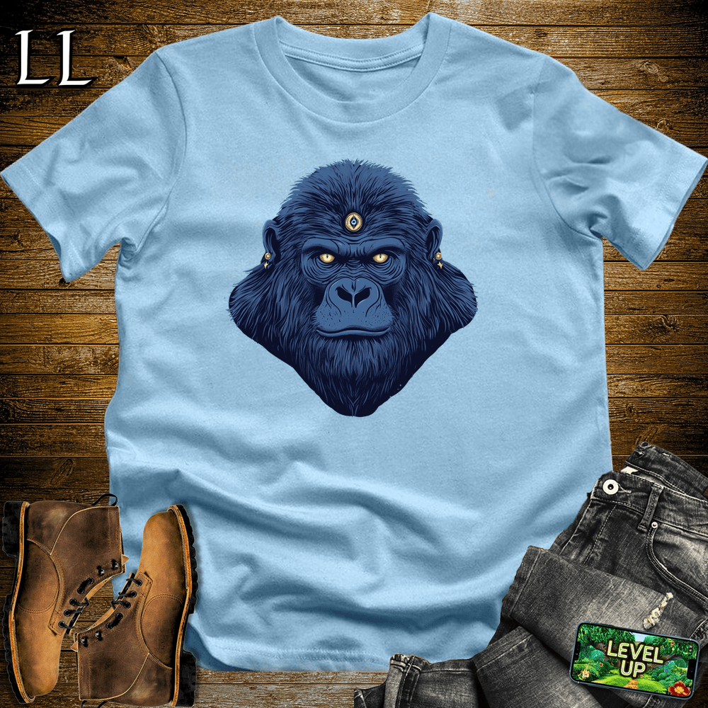 3rd Eye Gorilla Blue Light Blue | Psychic Tee
