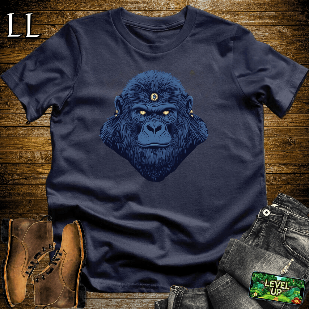 3rd Eye Gorilla Blue Navy | Psychic Tee