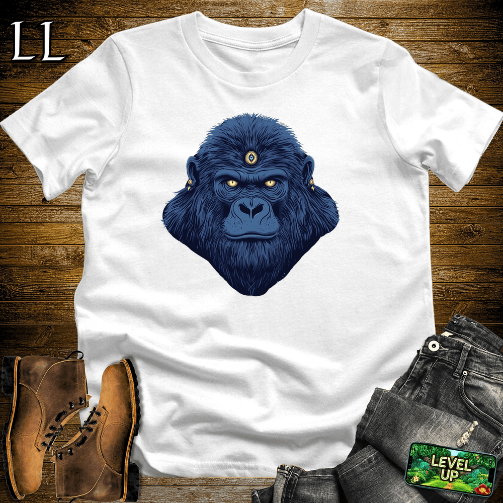 3rd Eye Gorilla Blue White | Psychic Tee