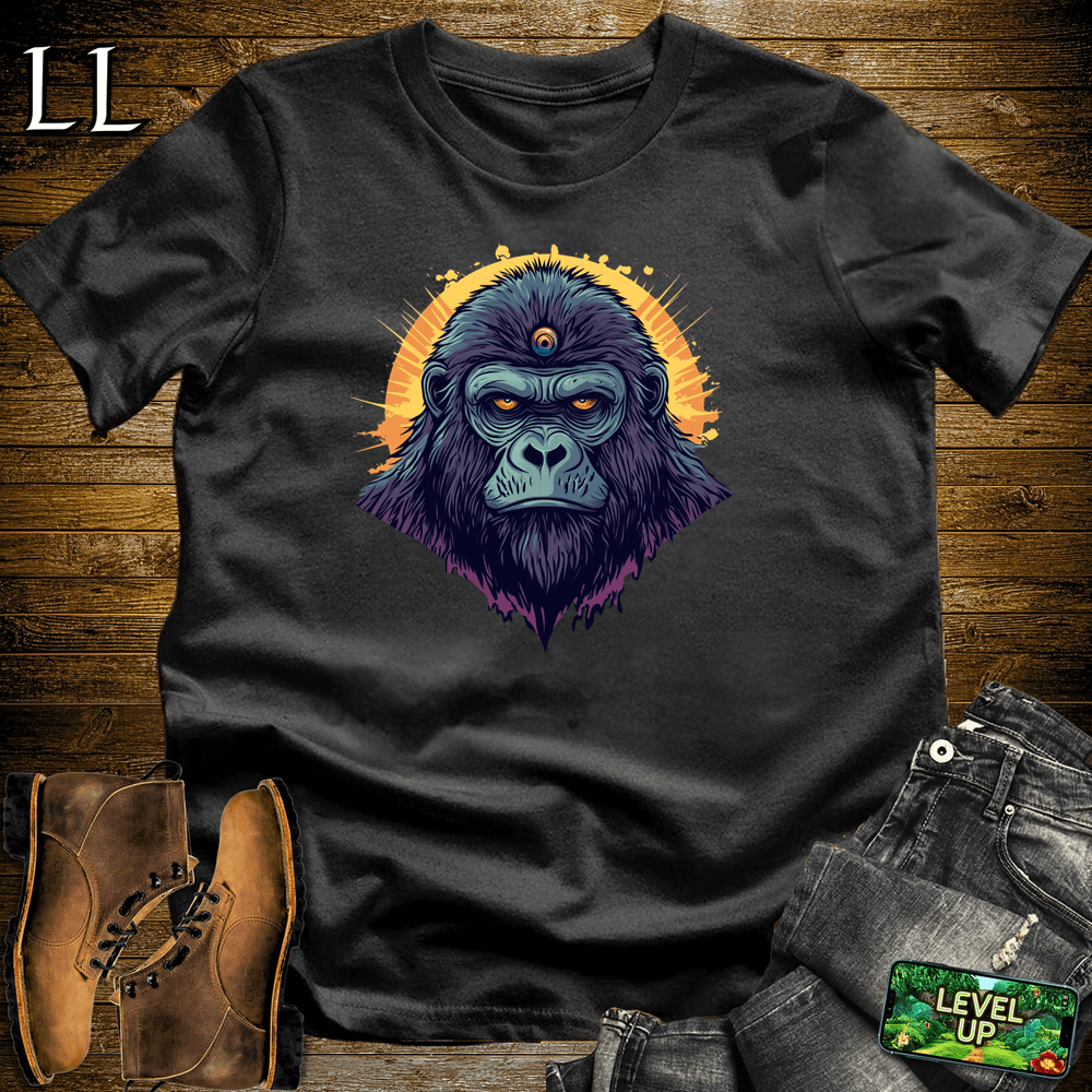 3rd Eye Gorilla Purple Black | Mystic Gorilla Tee