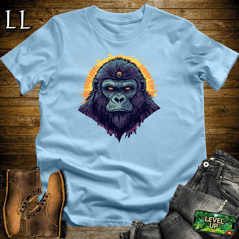3rd Eye Gorilla Purple Light Blue | Mystic Gorilla Tee