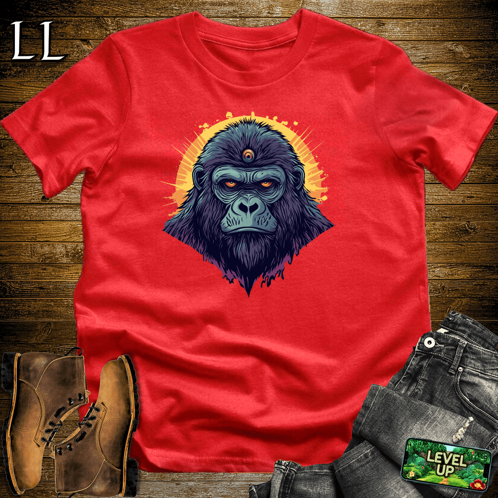 3rd Eye Gorilla Purple Red | Mystic Gorilla Tee