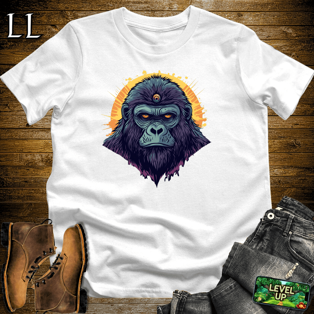 3rd Eye Gorilla Purple White | Mystic Gorilla Tee
