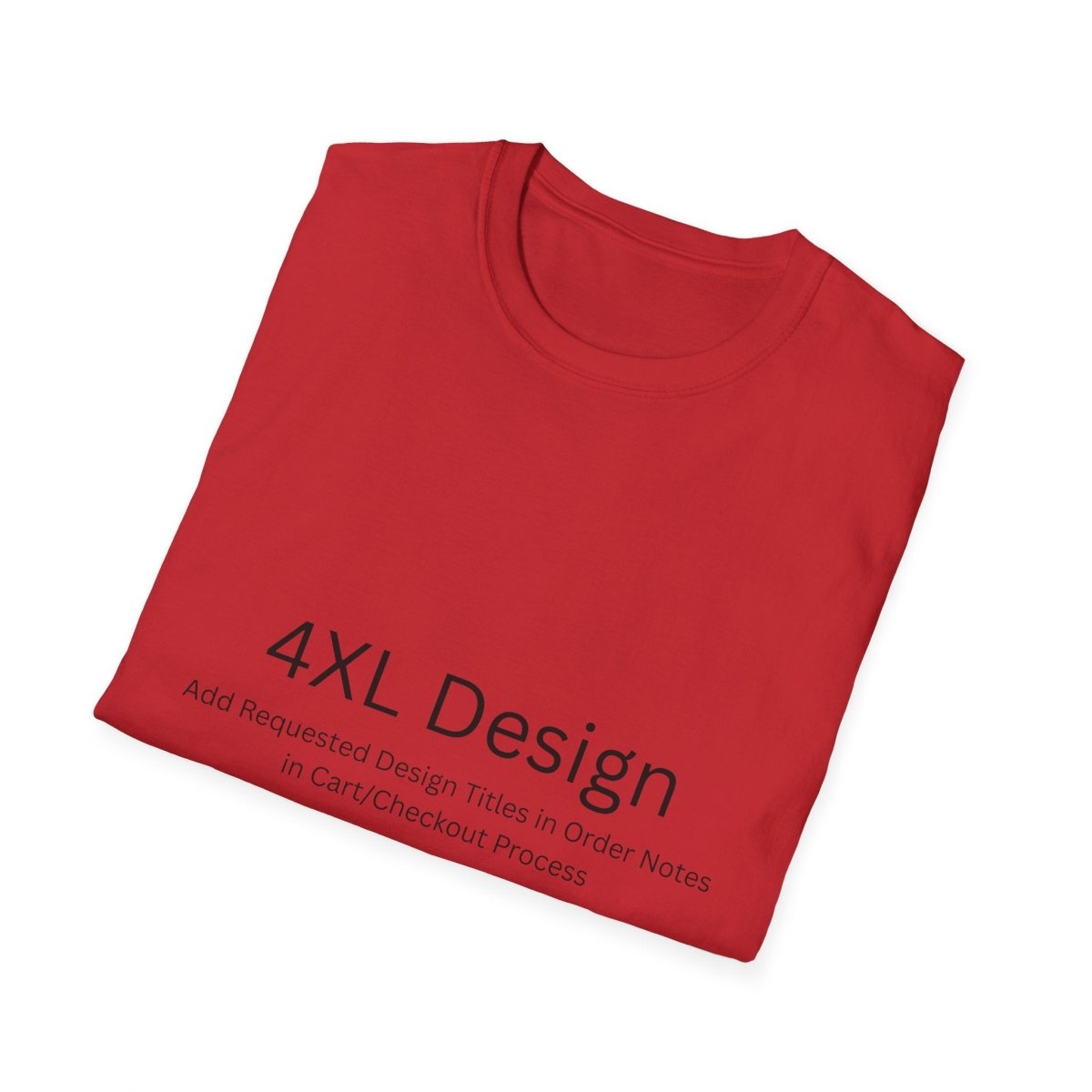 4XL - Choose Design Titles in Order Notes - Red - LegacyLayers