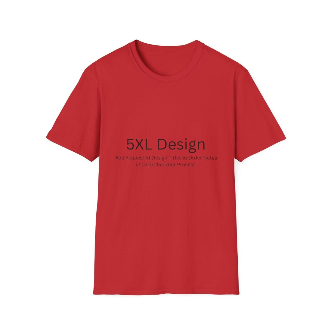 5XL - Choose Design Titles in Order Notes - Red - LegacyLayers