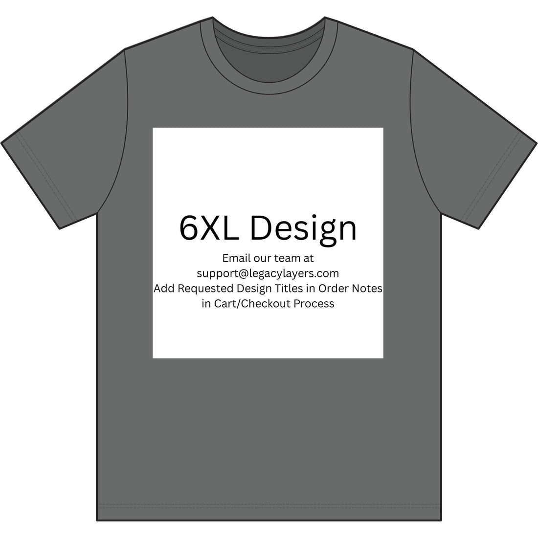 6XL - Choose Design Title in Order Notes