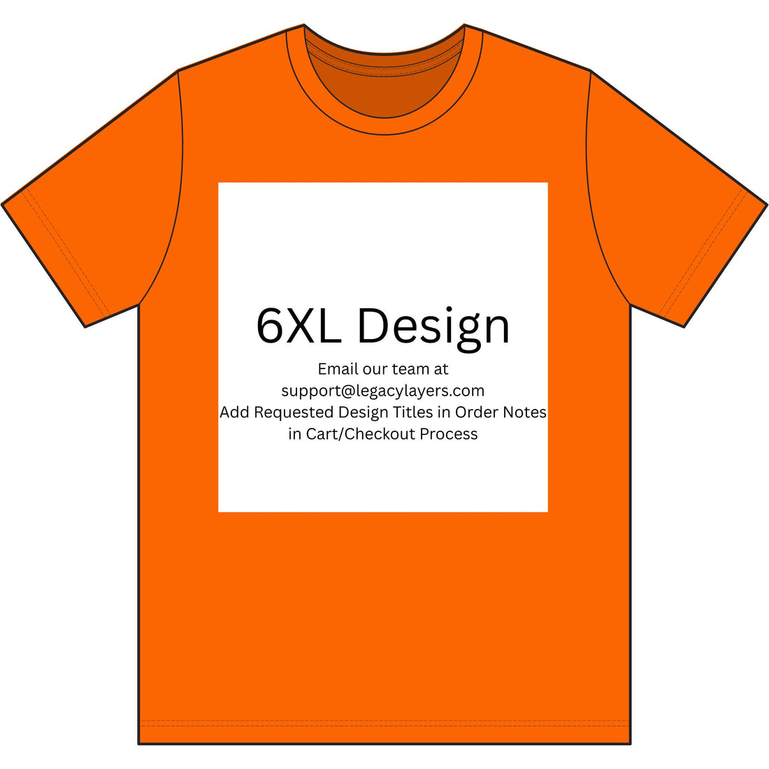 6XL - Choose Design Title in Order Notes