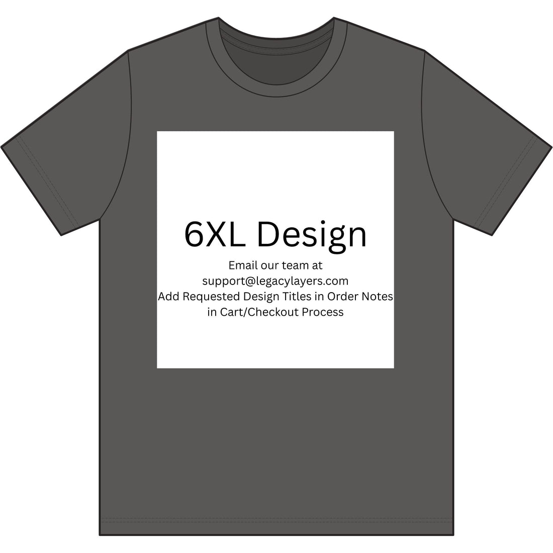 6XL - Choose Design Title in Order Notes