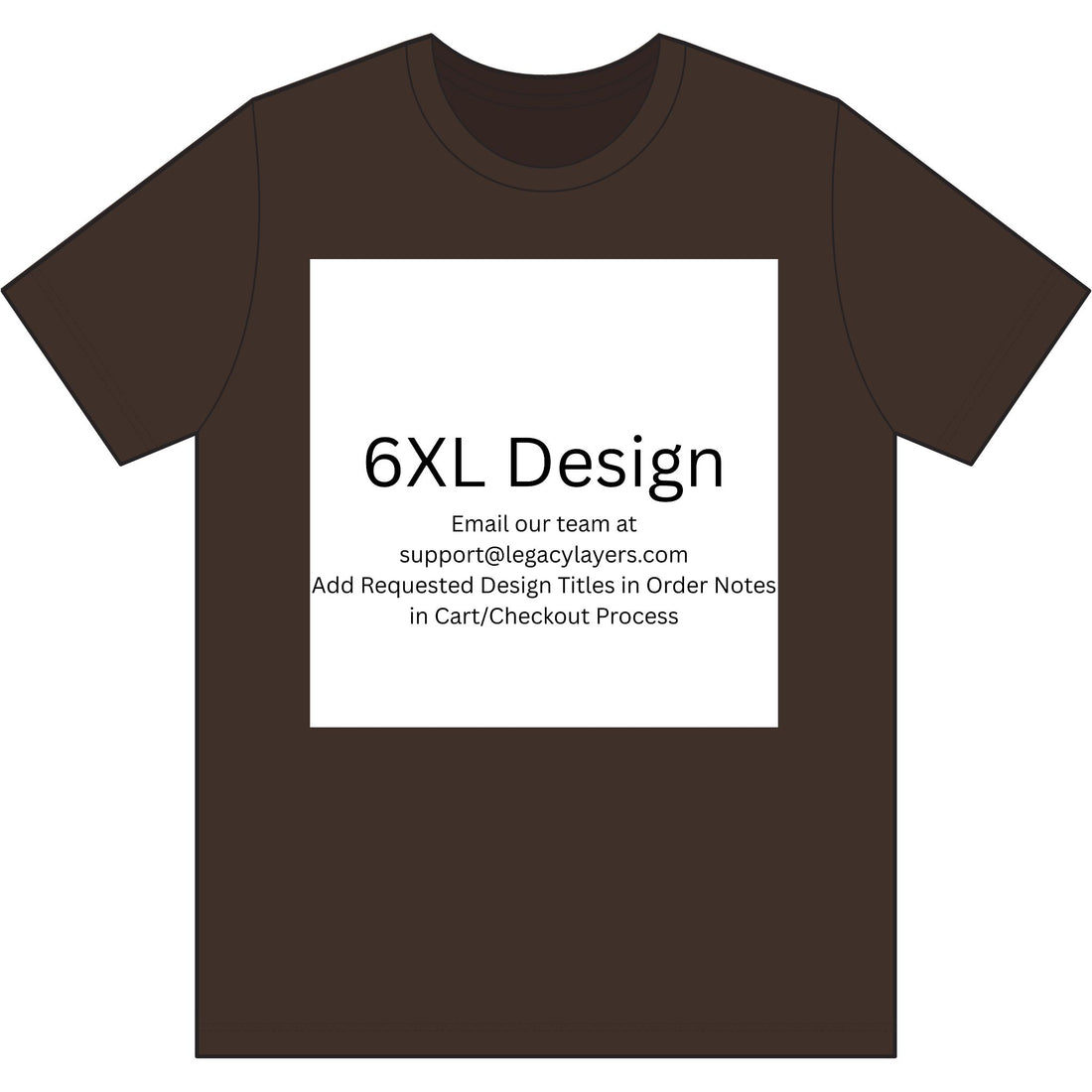 6XL - Choose Design Title in Order Notes