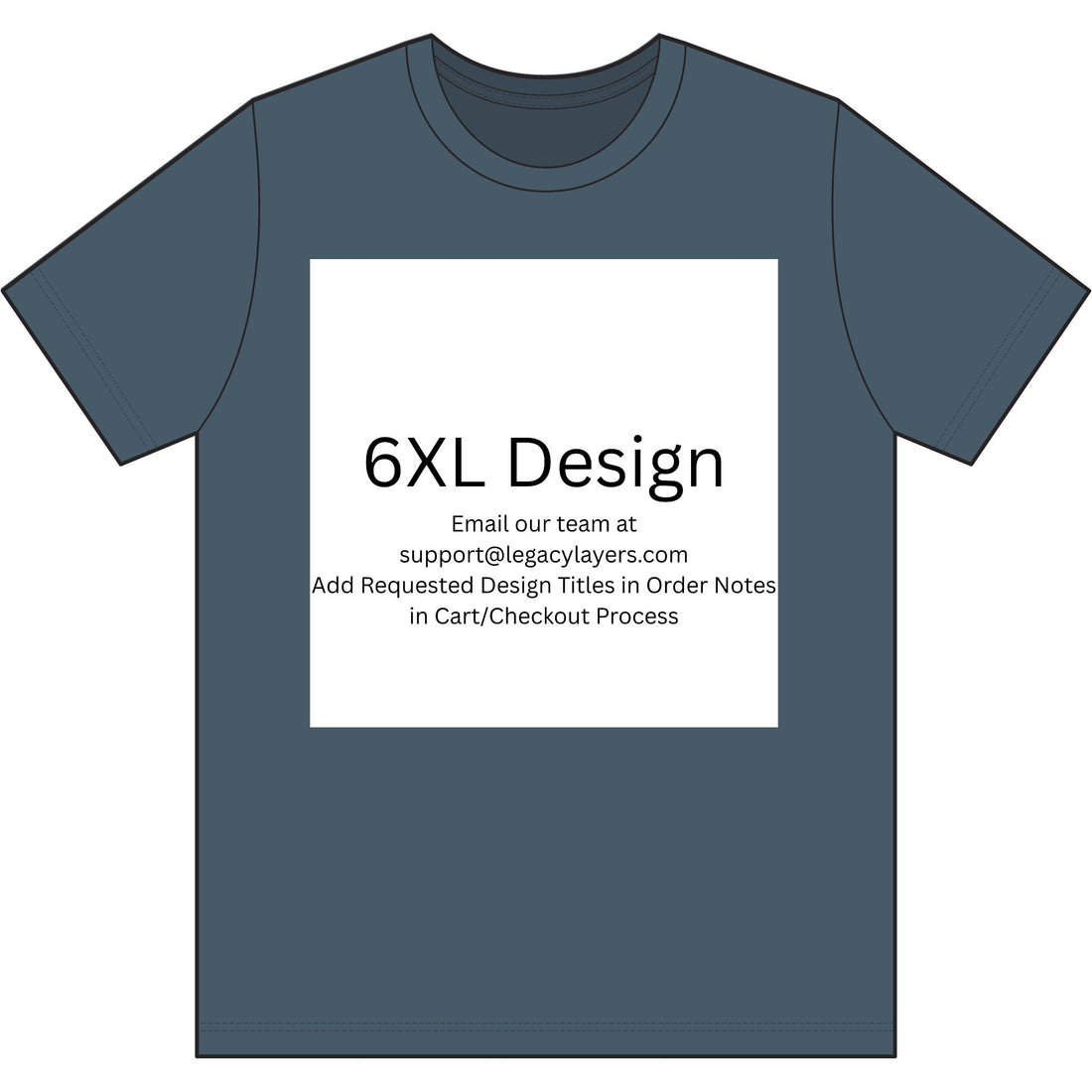 6XL - Choose Design Title in Order Notes