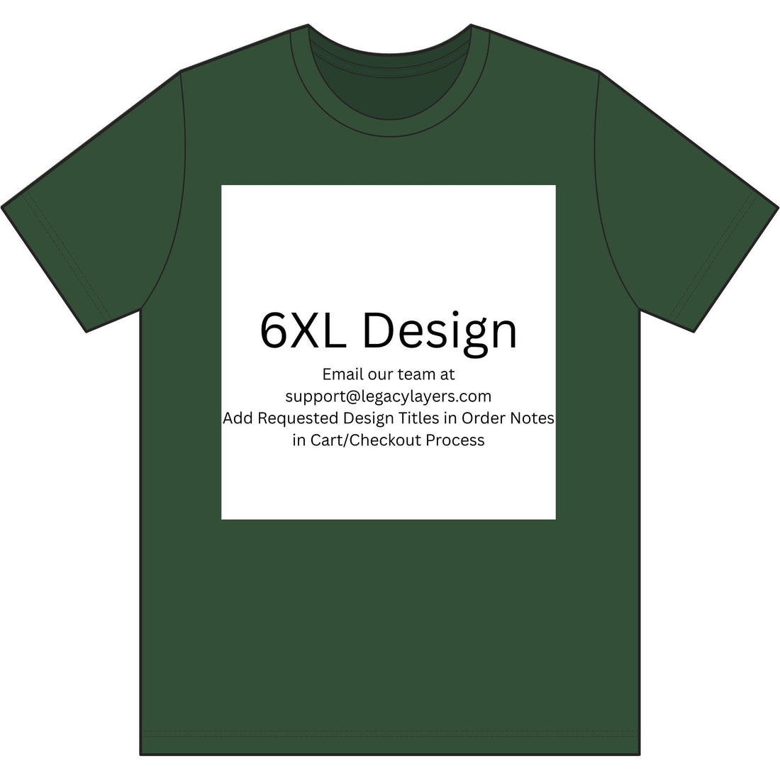 6XL - Choose Design Title in Order Notes