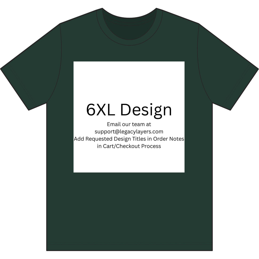 6XL - Choose Design Title in Order Notes