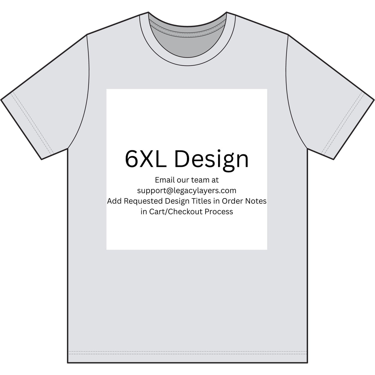 Ash 6XL T-Shirt — color option for any Legacy Layers cigar tee design