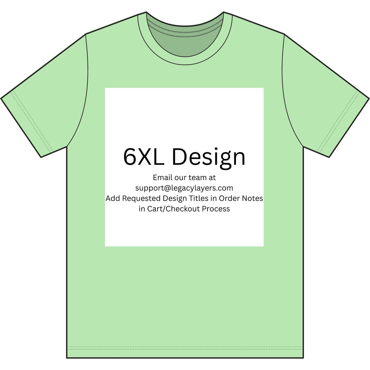 Spearmint 6XL T-Shirt — color option for any Legacy Layers cigar tee design