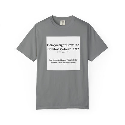 Grey Heavyweight Crew T-Shirt — color option for any Legacy Layers cigar tee design