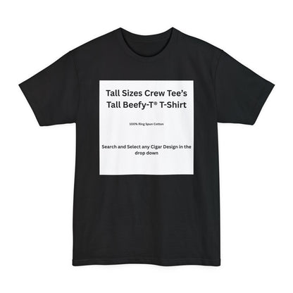 Black Tall Cigar T-Shirt — color option for any Legacy Layers cigar tee design