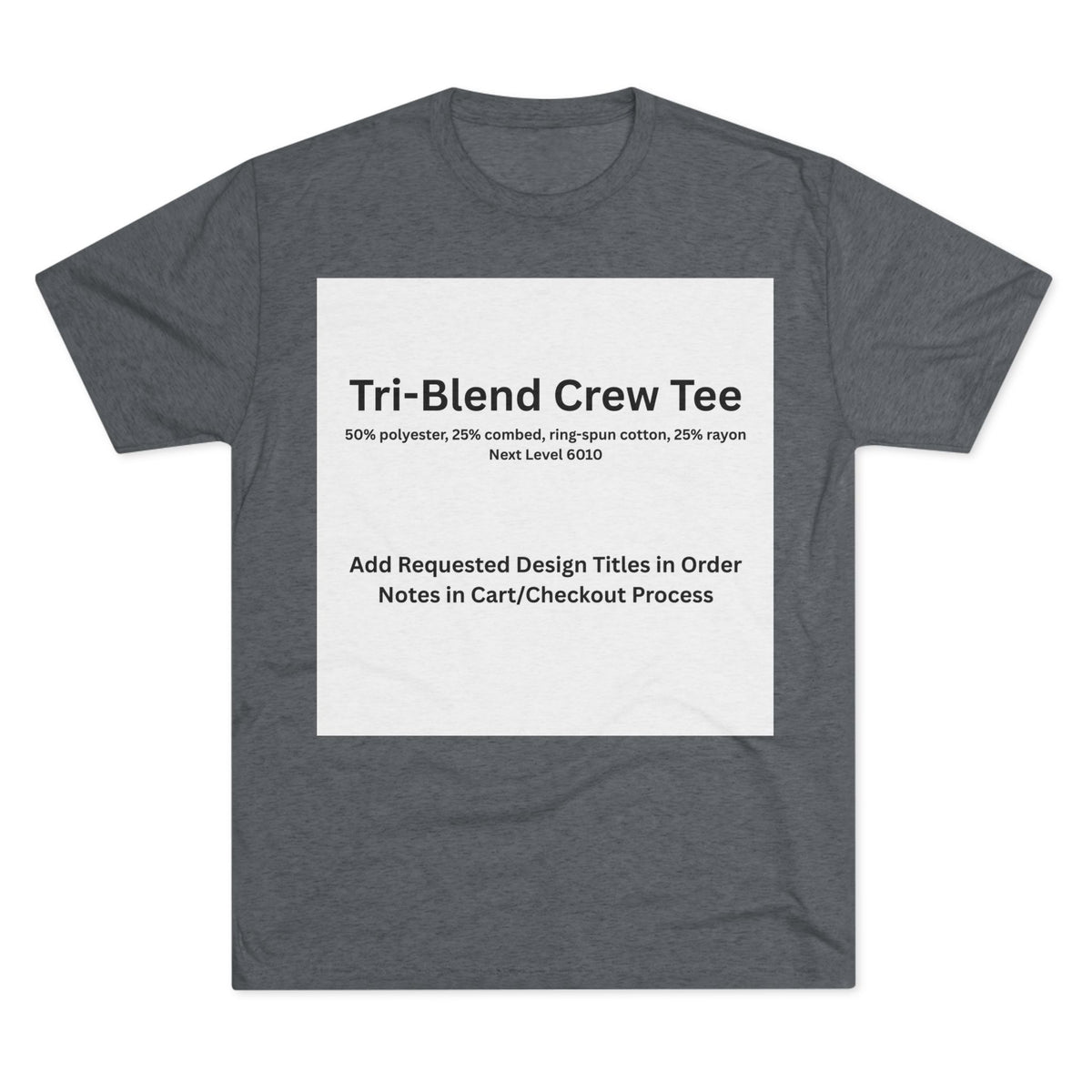 Premium Heather Tri-Blend Crew Tee — color option for any Legacy Layers cigar tee design