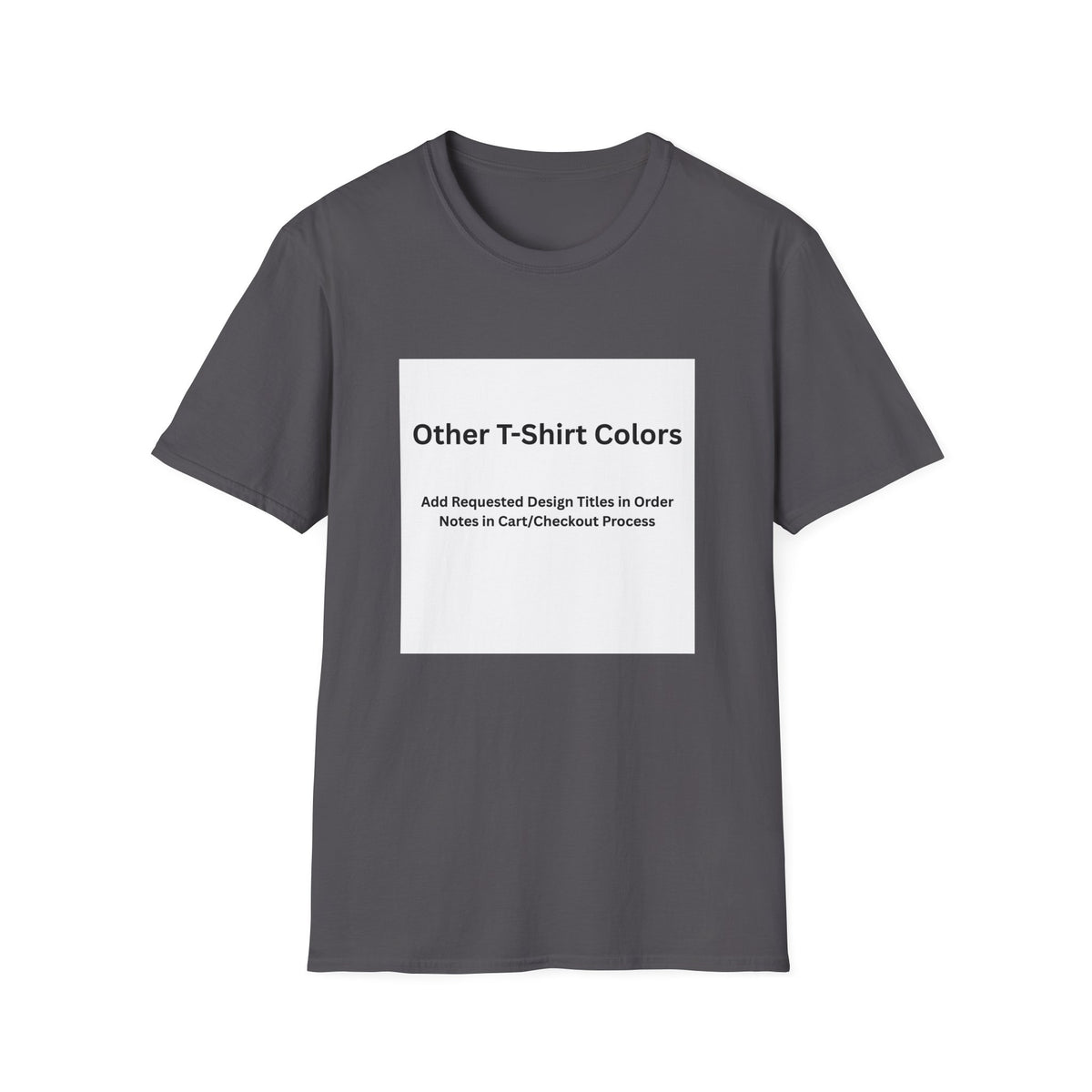 Charcoal Softstyle T-shirt, front — color option for any Legacy Layers cigar tee design