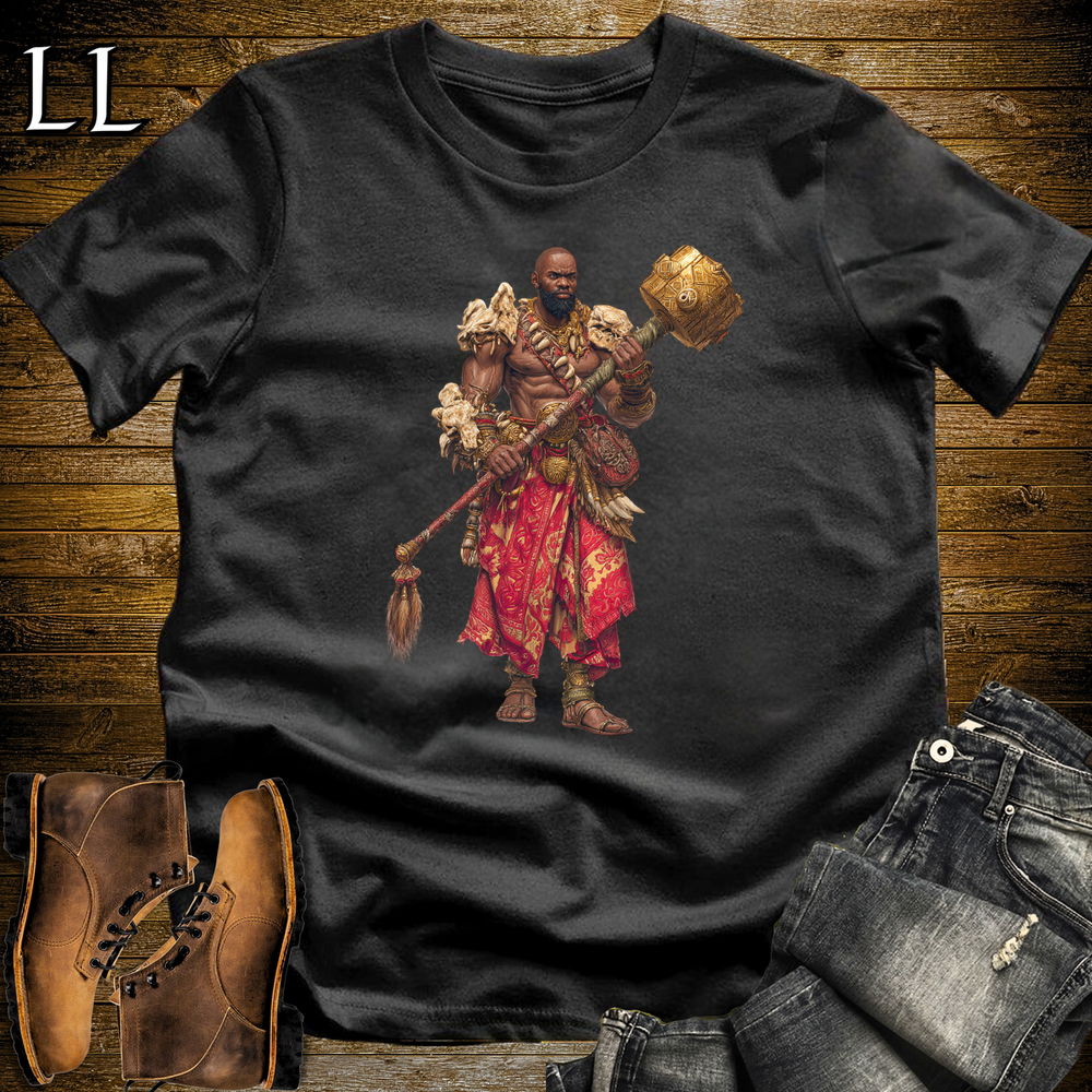 African Gold Mace Warrior King - Black