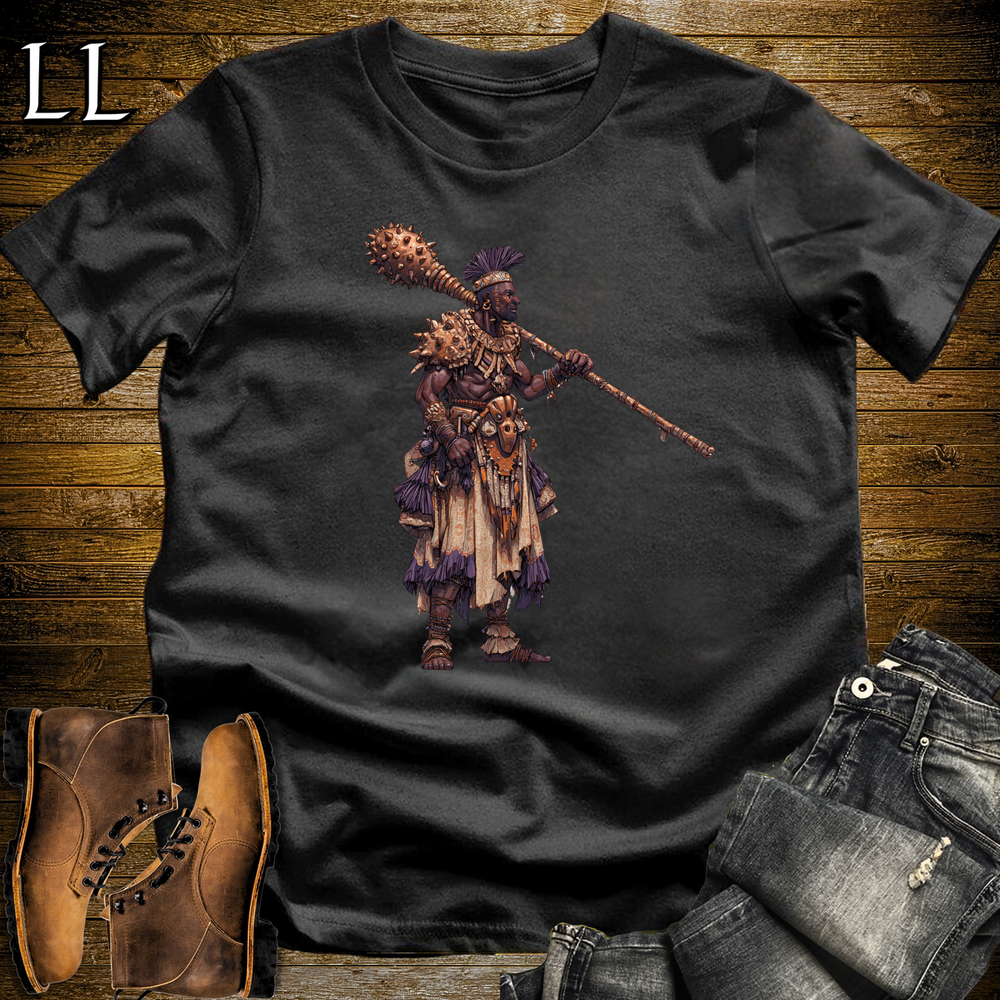 African Copper Mace Warrior - Black