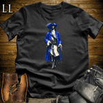 African Blue Pirate King Softstyle Tee Black | African Warrior Tee
