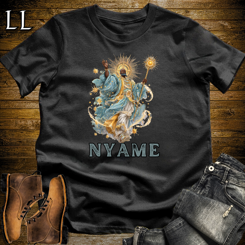 Nyame African God Softstyle Tee - Black