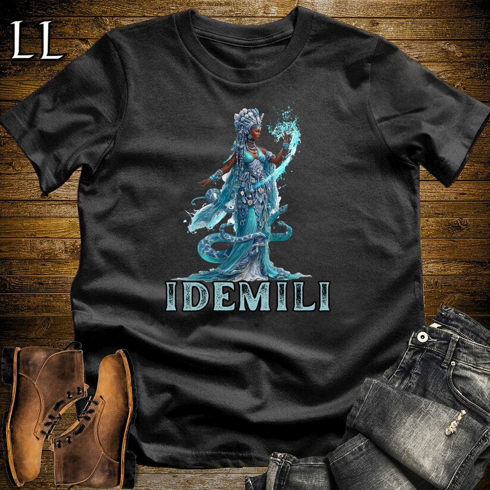 Idemili African Goddess Softstyle Tee - Black
