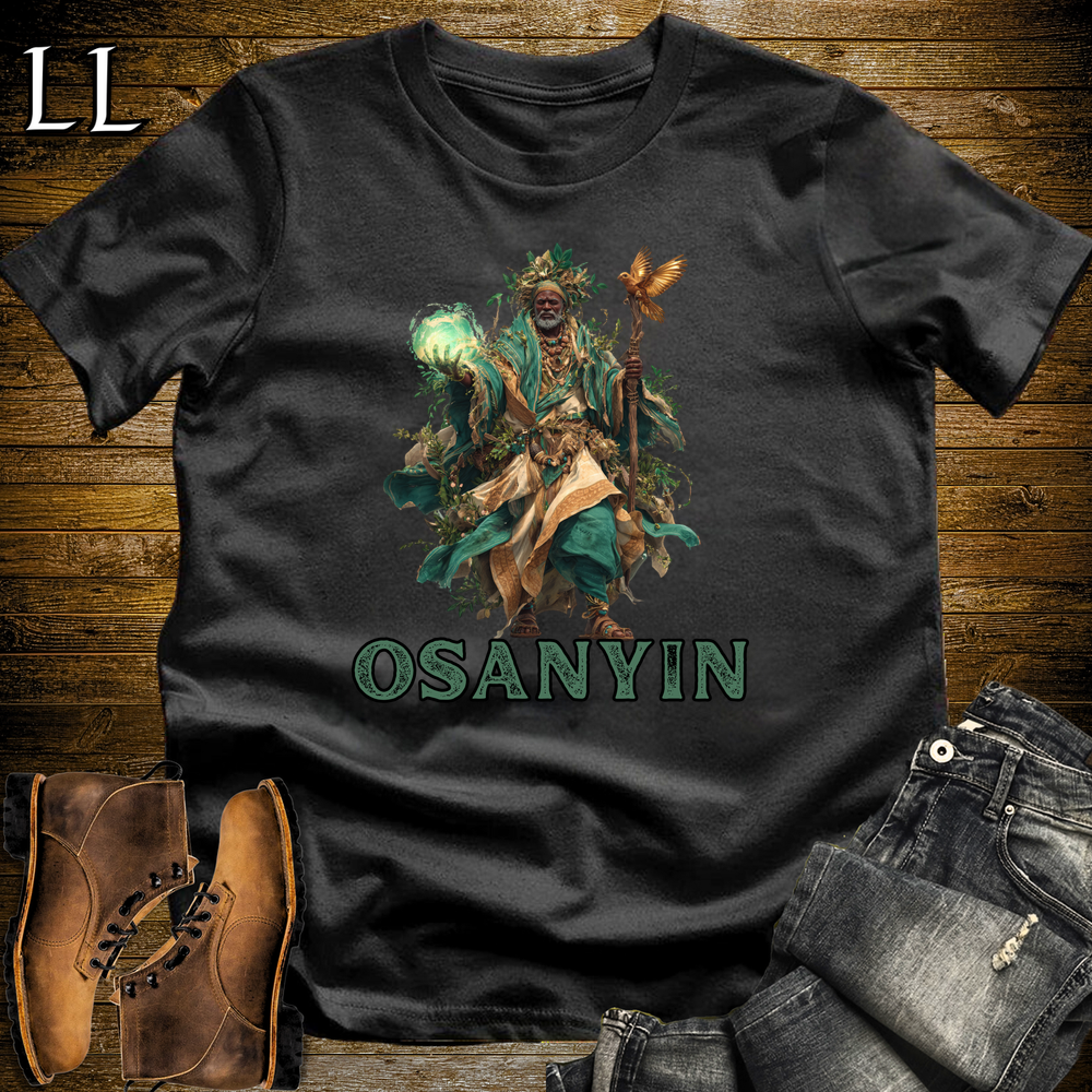 Osanyin African God Softstyle Tee - Black
