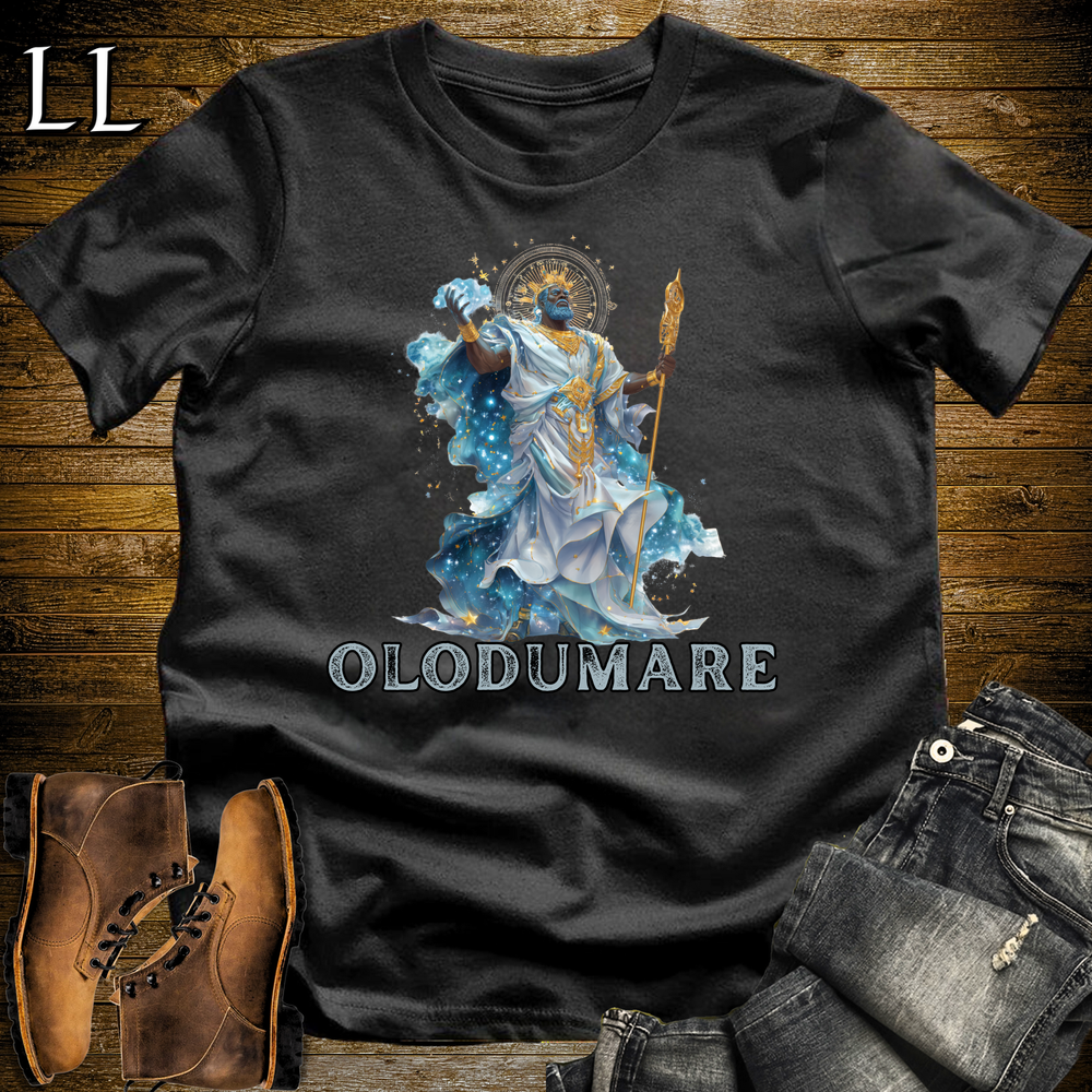 African God Olodumare Softstyle Tee Black | Yoruba Supreme God Tee