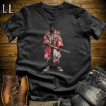 African Red Street Samurai Black | African Warrior Tee