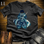 African Crashing Wave Samurai Black | African Warrior Tee