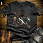 African Obsidian Assassin Softstyle Tee Black | African Warrior Tee