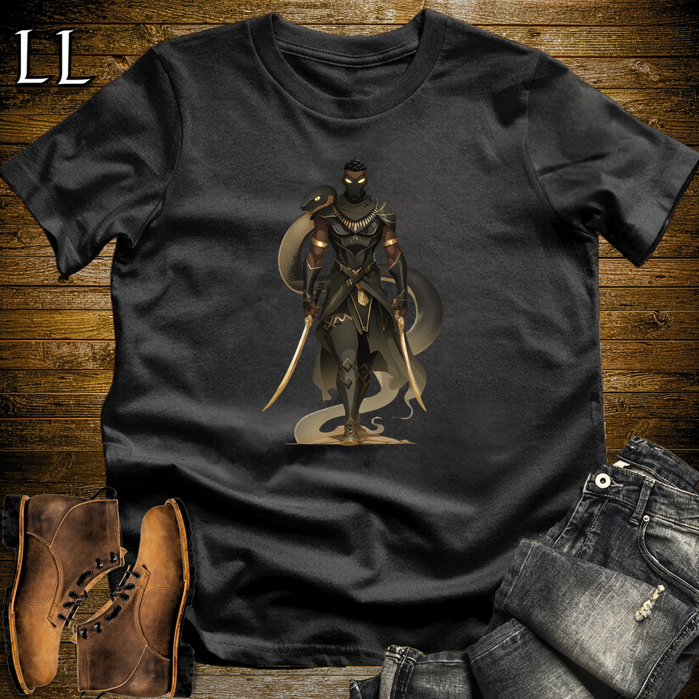 African Black Mamba Assassin Softstyle Tee Black | African Warrior Tee
