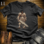 African Bone Barbarian Softstyle Tee Black | African Warrior Tee