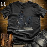 African Black Panther Assassin Softstyle Tee Black | African Warrior Tee