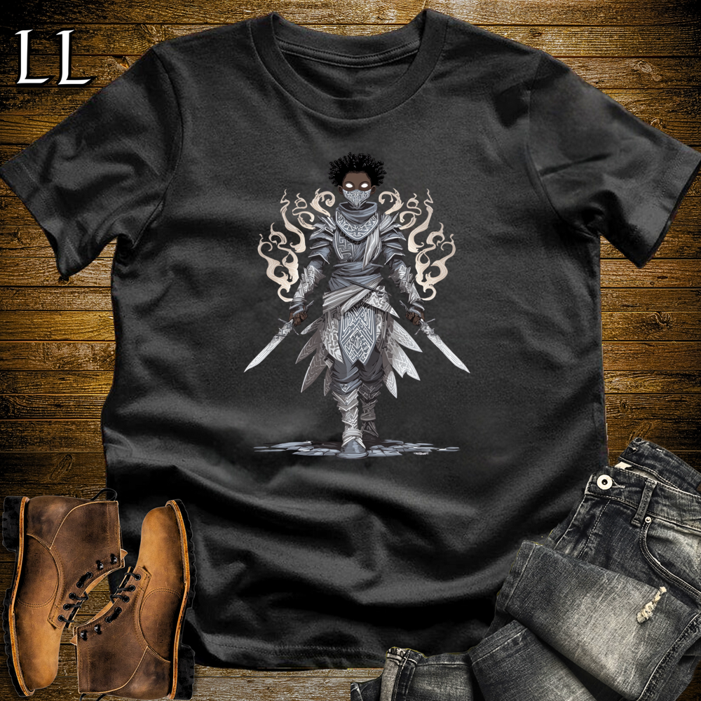 African Wind Walker Assassin Softstyle Tee Black | African Warrior Tee