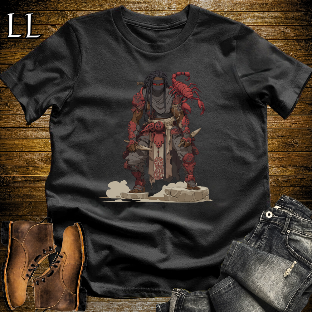 African Scorpion Assassin Softstyle Tee Black | African Warrior Tee
