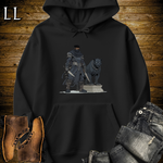 African Black Panther Assassin Hooded Sweatshirt Black | African Warrior Hoodie