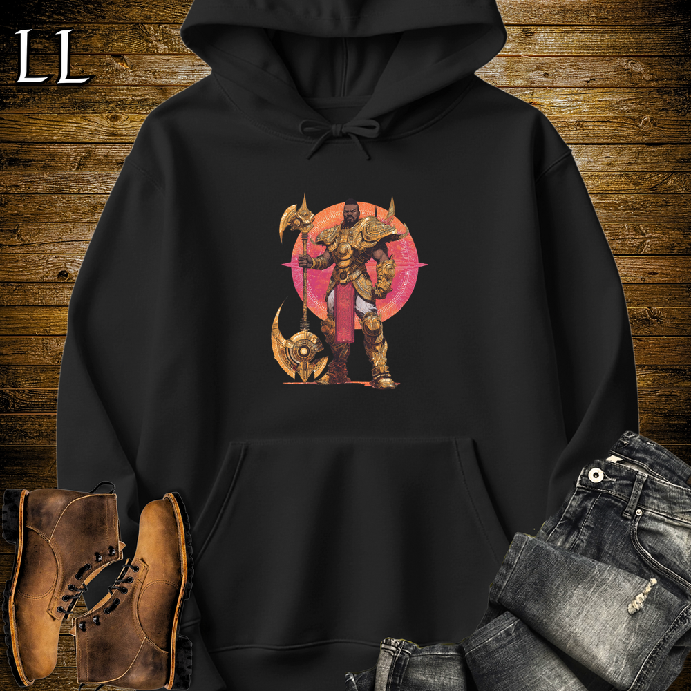 African Galactic Axe King Hooded Sweatshirt Black | Galactic Axe
