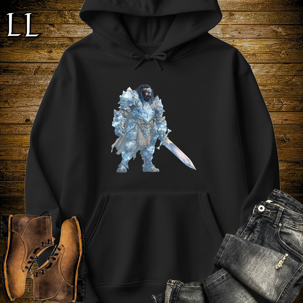 African Diamond Armor King Hooded Sweatshirt - Black