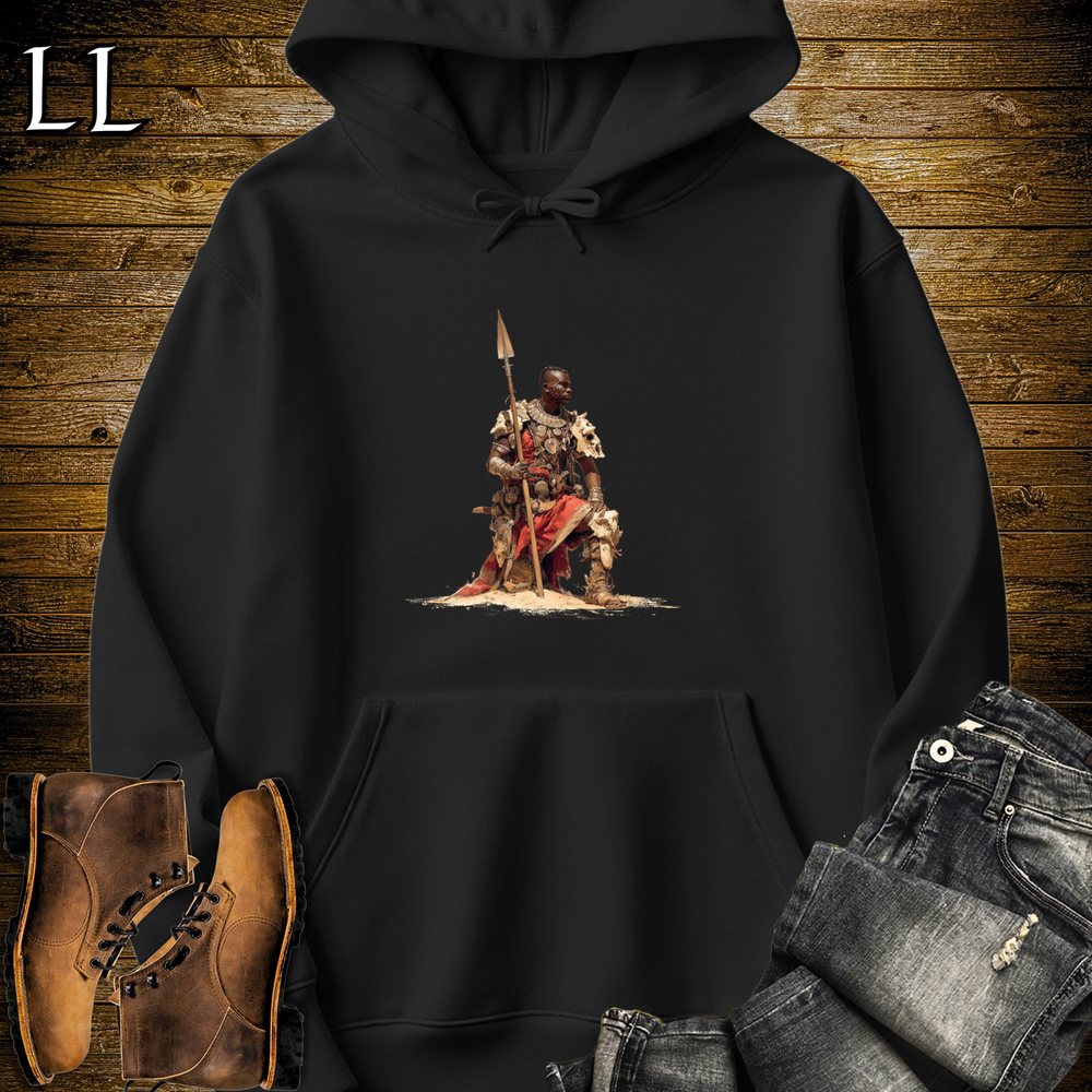African Desert Spearmaster Hooded Sweatshirt - Black